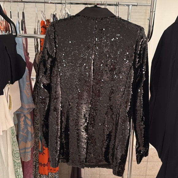 ANINE BING Ace Blazer Black Sequin XS - Picture 4 of 8
